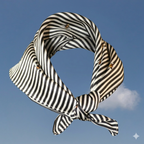 V. Stitch HIDE-AND-SEEK Silk Satin Scarf
