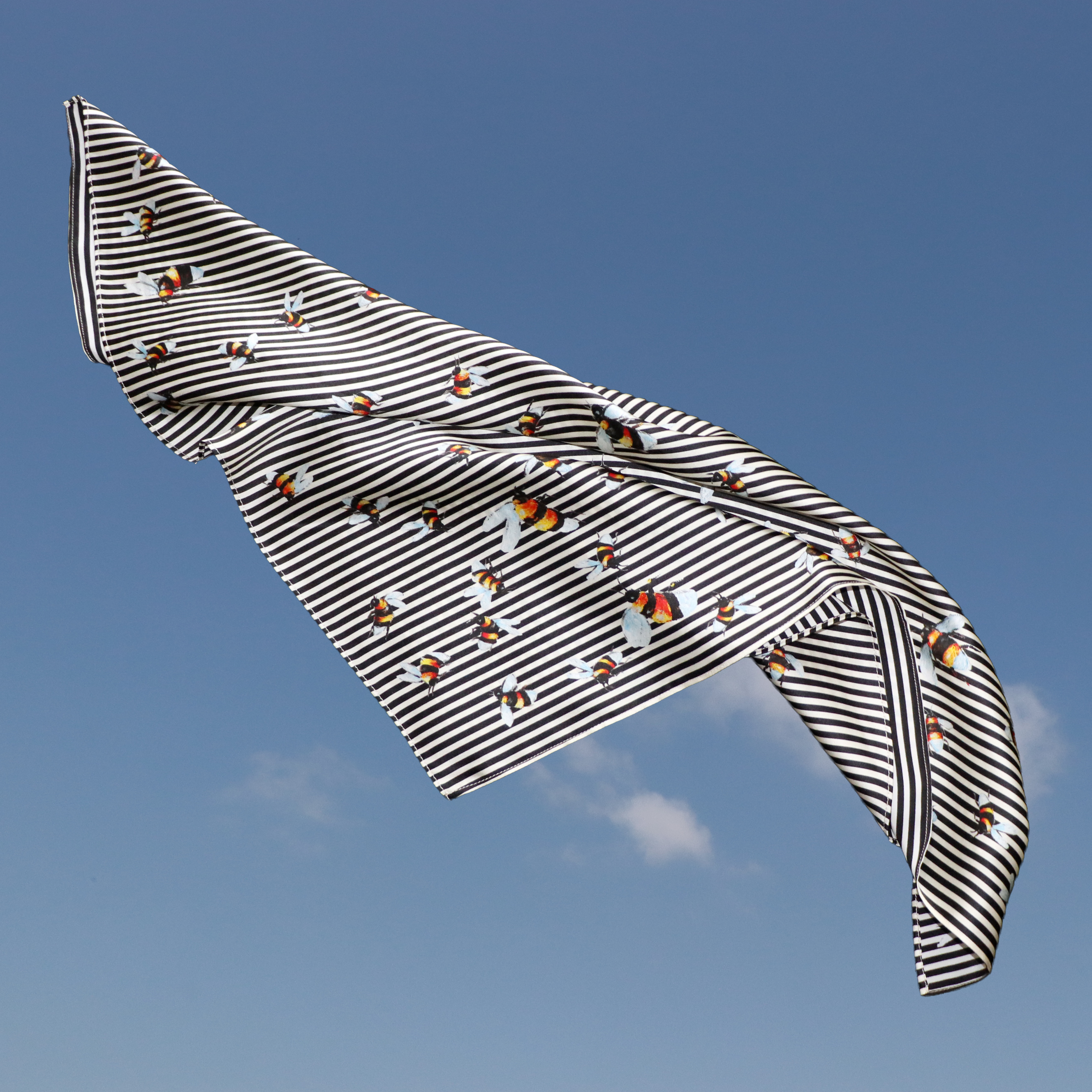 V. Stitch HIDE-AND-SEEK Silk Satin Scarf