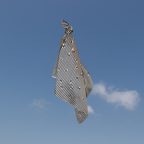 V. Stitch HIDE-AND-SEEK Silk Satin Scarf
