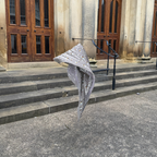 V. Stitch HIDE-AND-SEEK Silk Satin Scarf