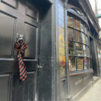 V.Stitch POWER-OF-STRIPE Silk Satin Tie Scarf