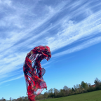 V.Stitch V-IN-THE-NET Puffy Silk Scarf